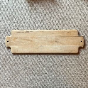 Crate and barrel wood cutting board serving board charcuterie board